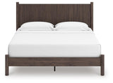 Cadmori Brown King Panel Platform Bed (Online Special Price)