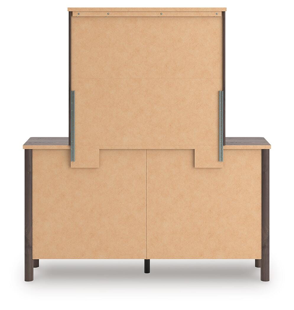 Pamytta Brown Queen Panel Bed, Dresser, Mirror and Nightstand