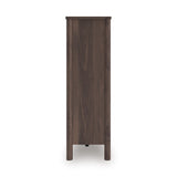 Cadmori Brown Wide Chest of Drawers (Online Special Price)