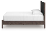 Pamytta Brown Queen Panel Bed, Dresser, Mirror and Nightstand
