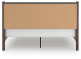Cadmori Brown King Upholstered Panel Platform Bed (Online Special Price)