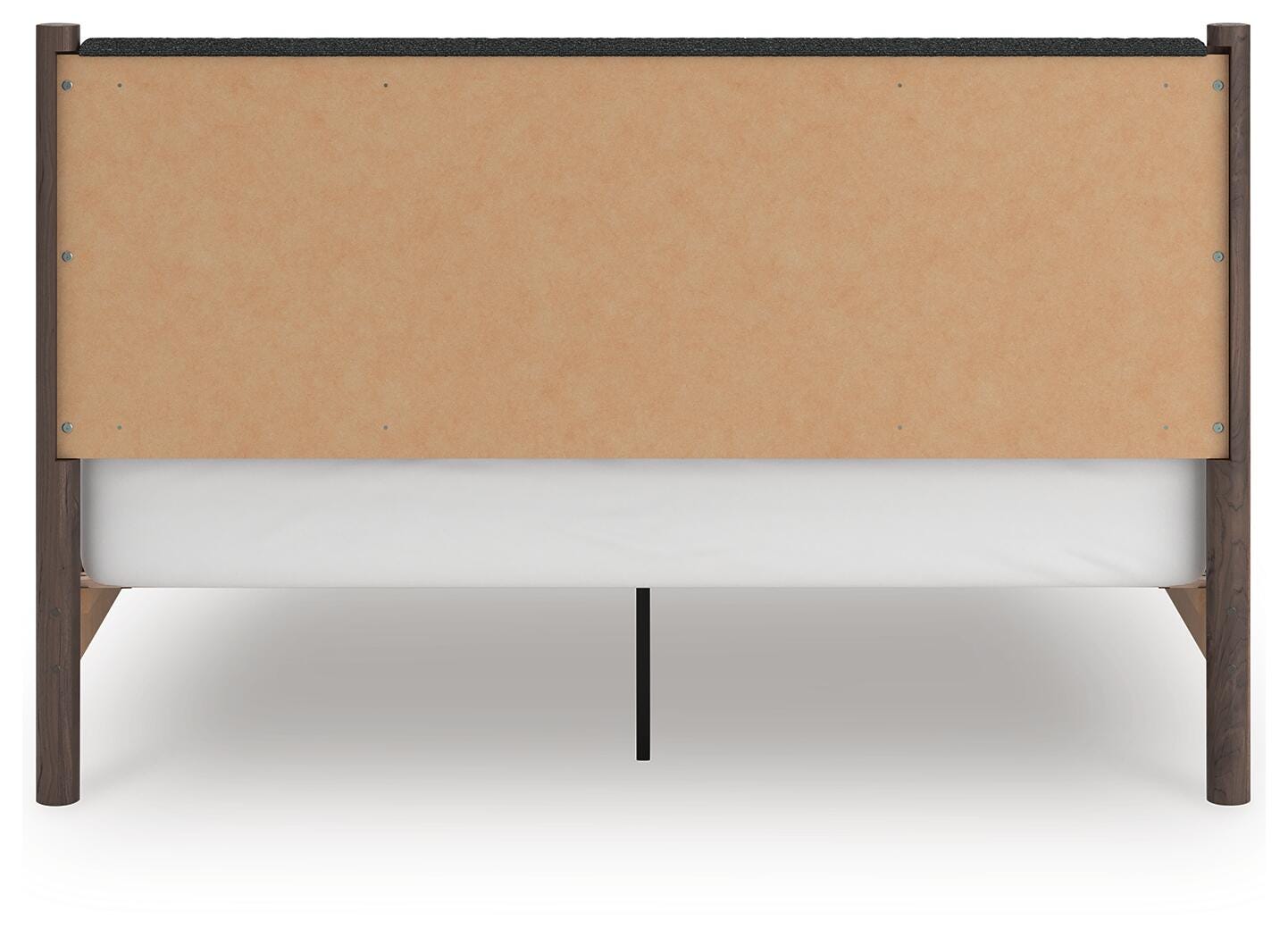 Cadmori Brown King Upholstered Panel Platform Bed (Online Special Price)