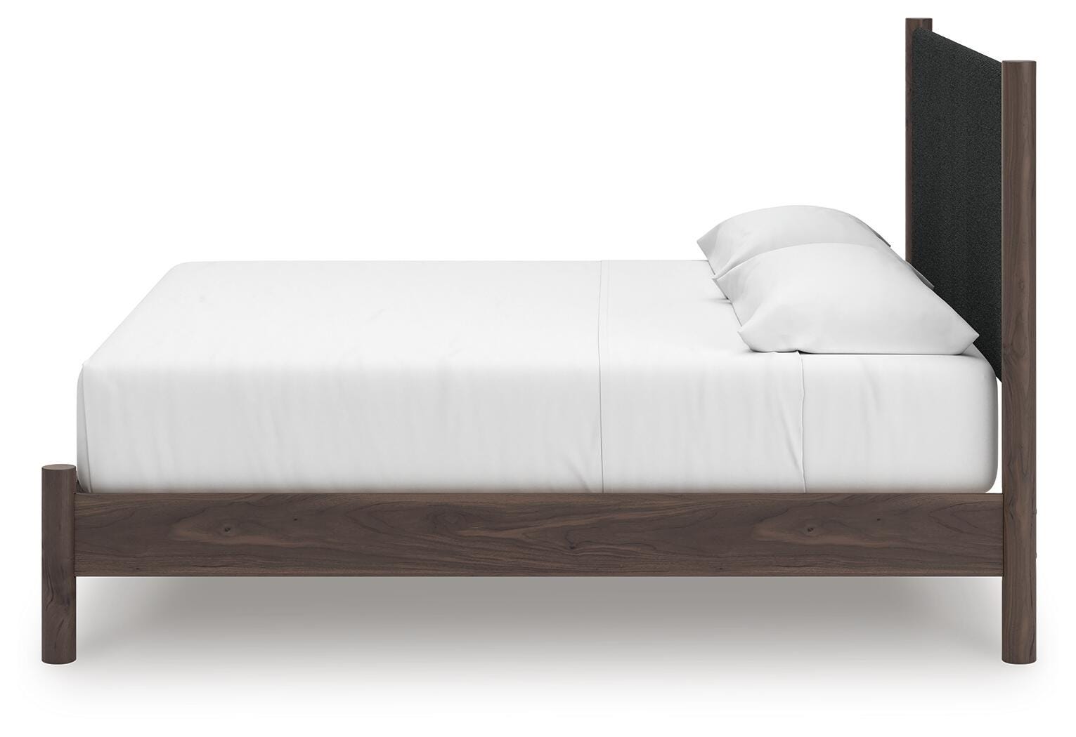 Cadmori Brown King Upholstered Panel Platform Bed (Online Special Price)