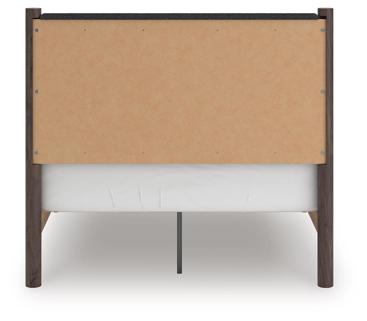 Cadmori Brown Full Upholstered Panel Platform Bed