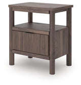 Pamytta Brown Queen Panel Bed, Dresser, Mirror and Nightstand
