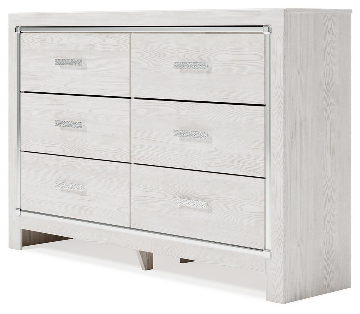 Altyra White Full Panel Bed, Dresser, Chest and 2 Nightstands