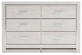 Altyra White Full Panel Bed, Dresser, Chest and 2 Nightstands