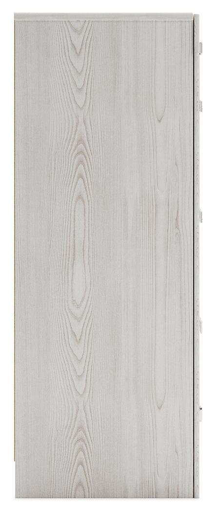 Altyra White Full Panel Bed, Dresser, Chest and 2 Nightstands