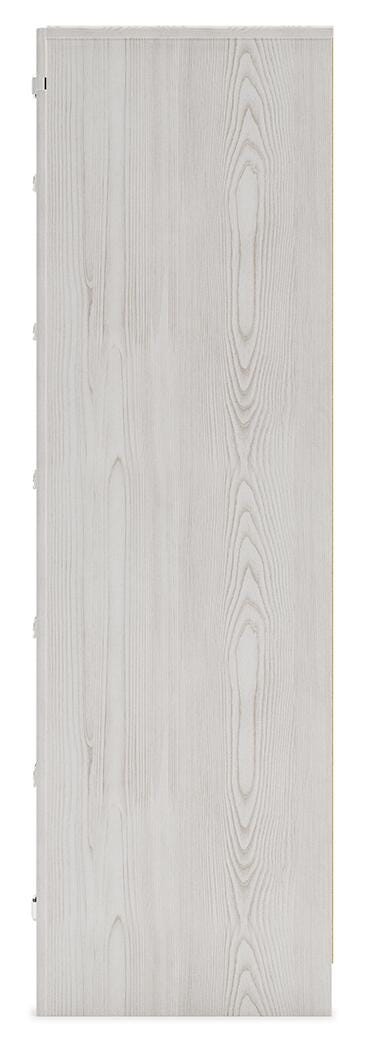 Altyra White Full Panel Bed, Dresser, Chest and 2 Nightstands