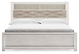 Altyra White King Panel Bookcase Bed - Ornate Home