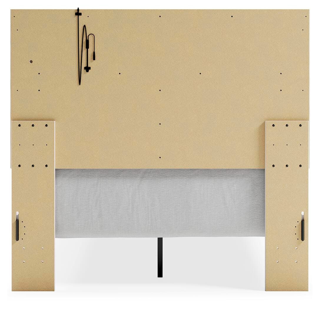Altyra White Full Panel Bed, Dresser, Chest and 2 Nightstands