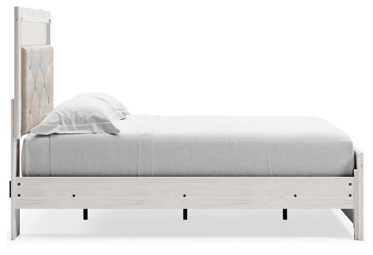 Altyra White Full Panel Bed, Dresser, Chest and 2 Nightstands