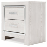 Altyra White Full Upholstered Panel Bed, Dresser, Mirror, Chest and Nightstand (Online Special Price)