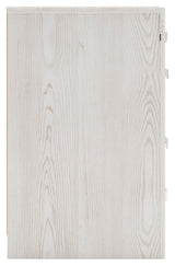 Altyra White King Storage Panel Bed and Nightstand