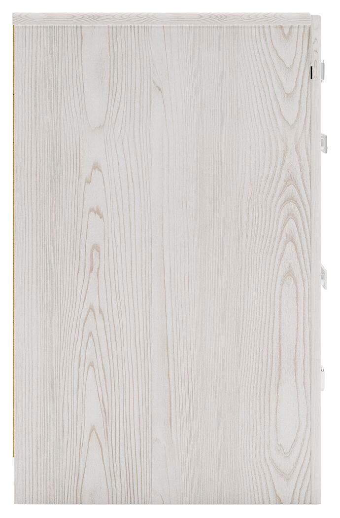 Altyra White King Storage Panel Bed and Nightstand