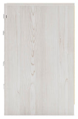 Altyra White King Storage Panel Bed and Nightstand