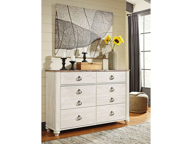 Willowton Whitewash Dresser - Ornate Home