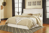 Willowton Whitewash King Panel Bed - Ornate Home