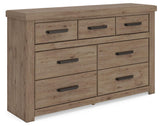 Garistyn Light Brown Dresser