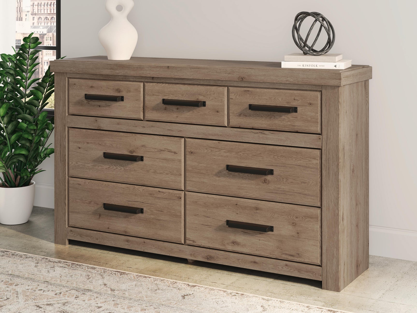 Garistyn Light Brown Dresser (Online Special Price)