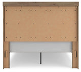 Garistyn Light Brown Queen Panel Storage Bed