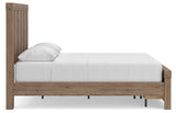 Garistyn Light Brown Queen Panel Storage Bed