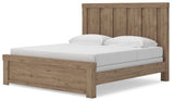 Garistyn Light Brown King Panel Bed