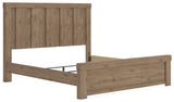 Garistyn Light Brown King Panel Bed (Online Special Price)