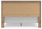 Garistyn Light Brown King Panel Bed