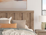 Garistyn Light Brown King Panel Bed (Online Special Price)