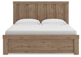 Garistyn Light Brown King Panel Bed (Online Special Price)