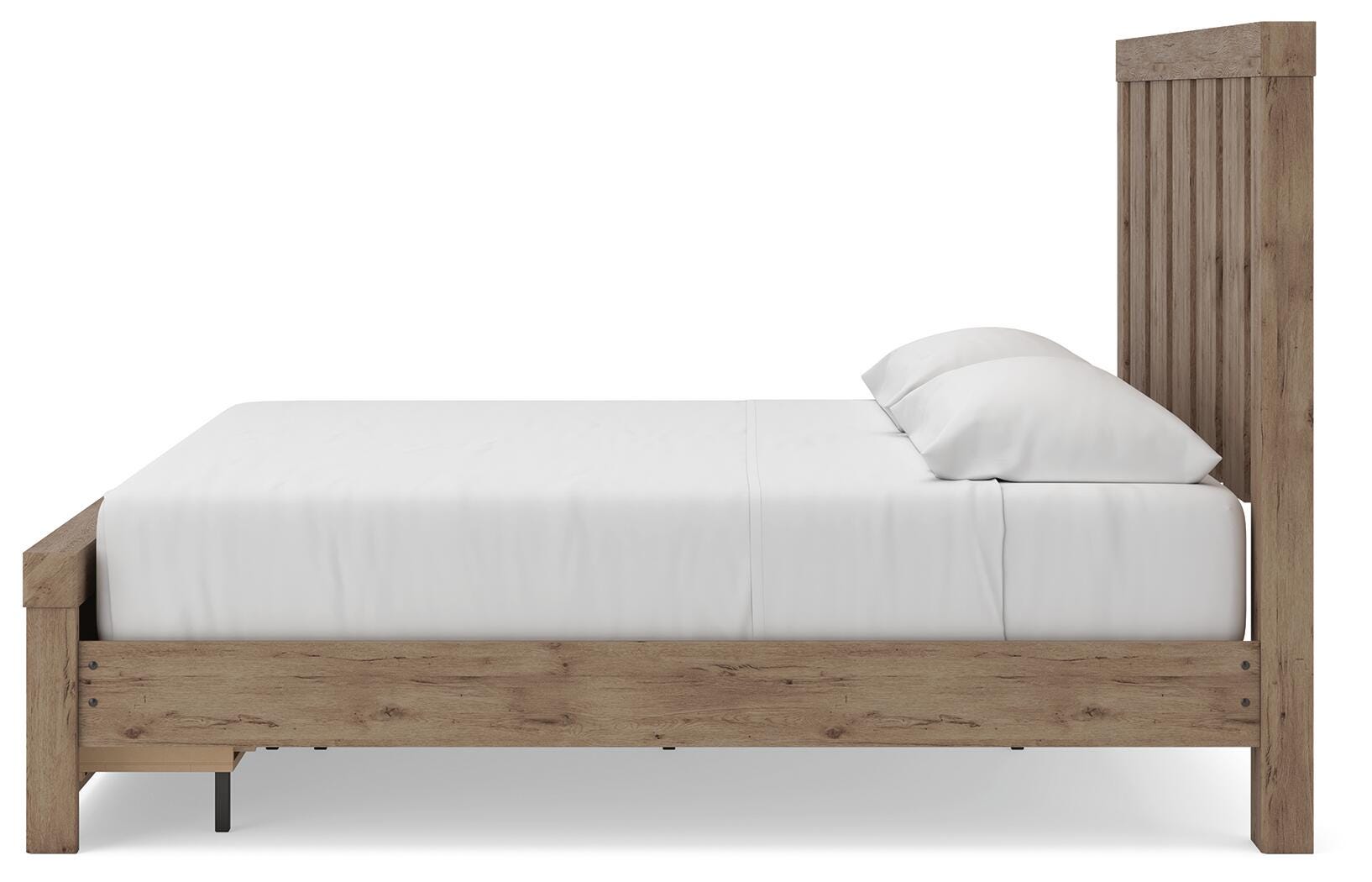 Garistyn Light Brown King Panel Storage Bed (Online Special Price)