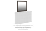 Shaehartin Dark Brown Bedroom Mirror