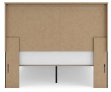 Shaehartin Dark Brown Queen Panel Platform Bed