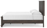 Shaehartin Dark Brown King Panel Platform Bed (Online Special Price)