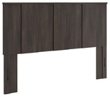 Jadiston Dark Brown King Panel Headboard