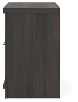 Shaehartin Dark Brown Two Drawer Nightstand (Online Special Price)