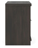 Shaehartin Dark Brown Two Drawer Nightstand (Online Special Price)