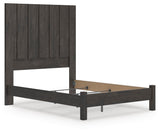 Fraluna Charcoal Queen Panel Bed, Dresser, Mirror, and Nightstand