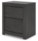 Fraluna Charcoal Queen Panel Bed, Dresser, Mirror, and Nightstand