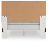 Birmonton White Queen Upholstered Panel Bed