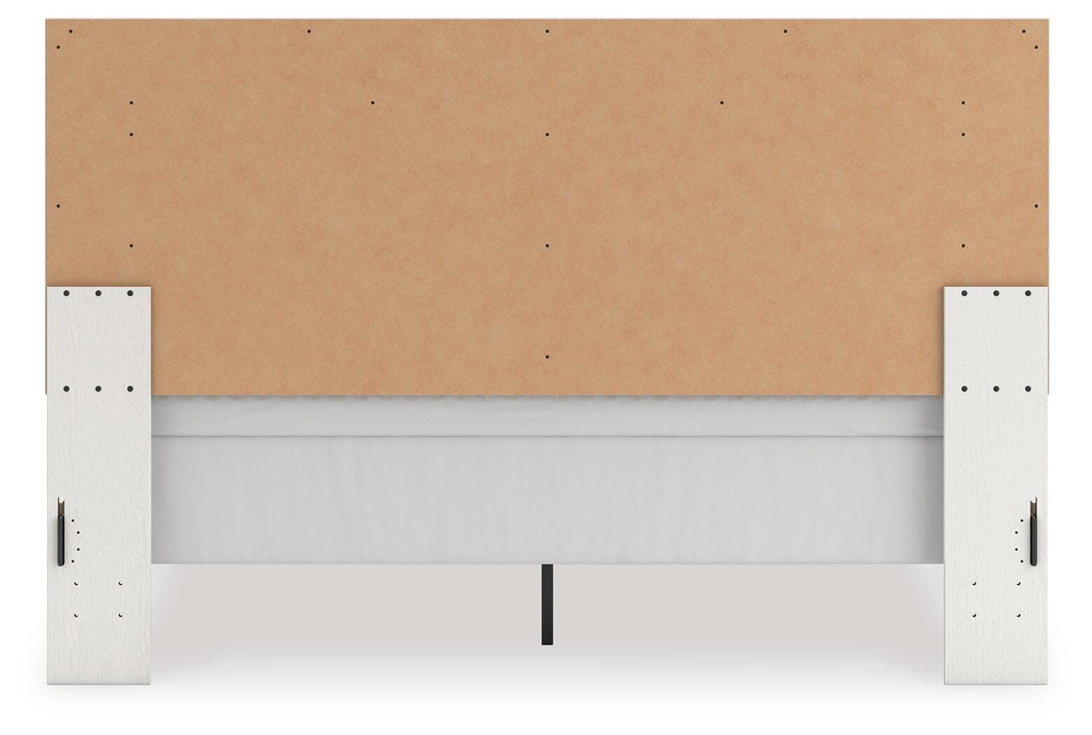 Birmonton White King Upholstered Panel Bed