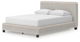 Birmonton White Queen Upholstered Bed