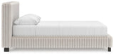 Birmonton White Queen Upholstered Bed