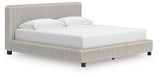 Birmonton White California King Upholstered Bed