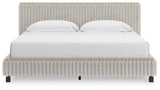 Birmonton White King Upholstered Bed