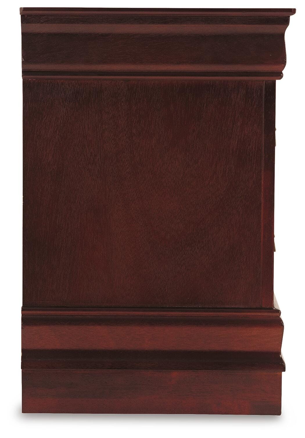 Alisdair Reddish Brown Queen Sleigh Bed, Chest and Nightstand (Online Special Price)