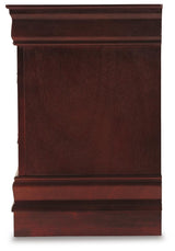Alisdair Reddish Brown Queen Sleigh Bed, Chest and Nightstand (Online Special Price)