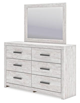 Cayboni Whitewash Dresser, Mirror and Nightstand (Online Special Price)
