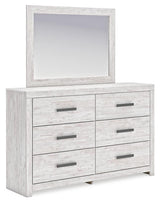 Cayboni Whitewash Dresser, Mirror and Nightstand (Online Special Price)